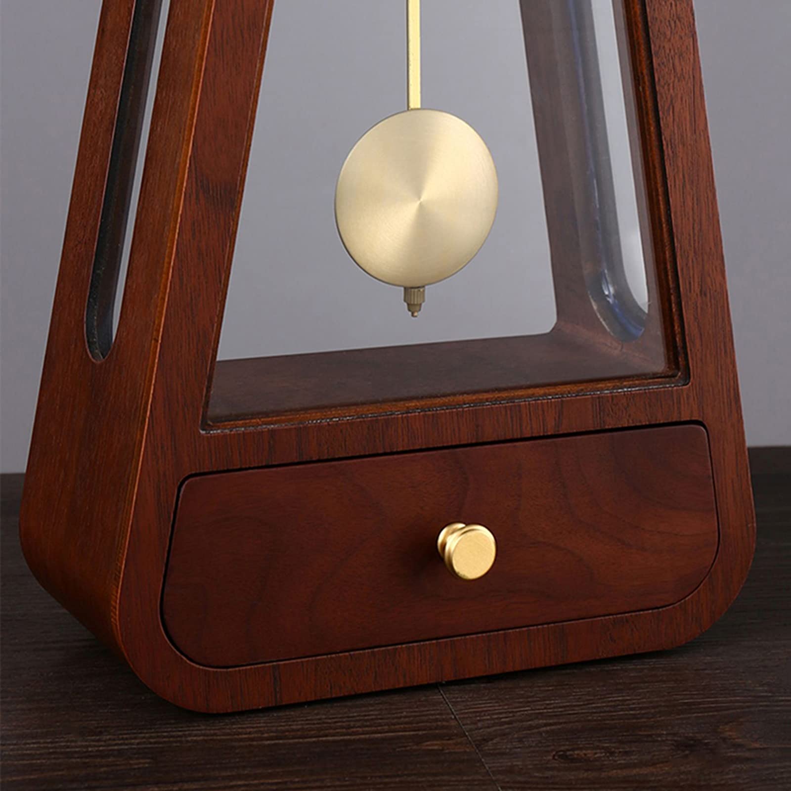 Amazon.com: zxb-shop Desk Clock New Chinese Wooden Living Room